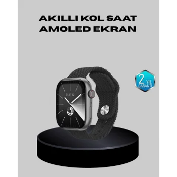 Kablosuz Şarjlı Akıllı Saat Bluetooth Arama Bildirim Destekli Uzun Pil Ömürlü