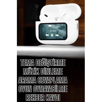 Kablosuz Yeni Nesil Bluetooth Bağlantılı Dokunmatik Ekranlı Kulak İçi Pro