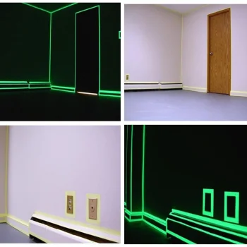 Karanlıkta Işık Veren Yansıyan 4 Metre Fosforlu Yeşil Şerit Bant (5047)