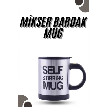 Karıştırıcı Özellikli Mikser Kupa Bardak Kompakt Taşınabilir Mug