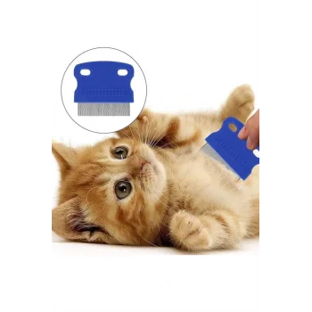 Kedi Köpek Tüy Bit Pire Toplayıcı Toplama Temizleme Tarağı Tarak Seti 4lü Set