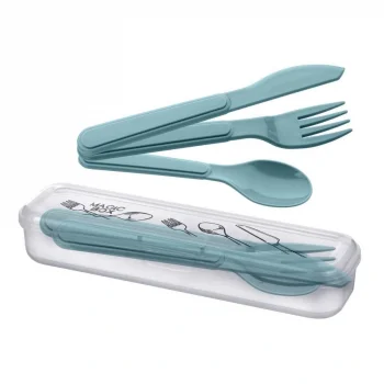 Kendiliğinden Kutulu Hijjenik Plastik Piknik Tipi Çatal Kaşık Seti (5047)
