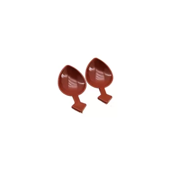 KISA SAPLI 10.5CM OYUN KAŞIK HALK OYUNLARI KAHVERENGİ PLASTİK (5047)