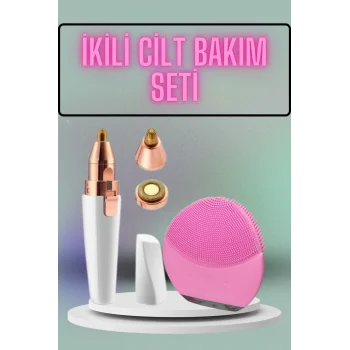 Kulak Burun ve Yüz Epilasyon Aleti ve Yüz Masaj Aleti İkili Cilt Bakım Seti