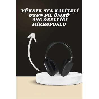 Kulak Üstü Kulaklık Pro9 ve Yeni Nesil Akıllı Saat Android ve İOS Uyumlu ANC Özelliği