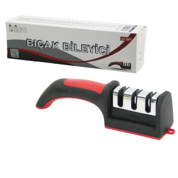 KUTULU  BIÇAK BİLEME  3 BOĞUMLU  RENKLİ PLASTİK SAPLI (5047)