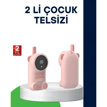 LCD Ekranlı Bebek Telsizi – İki Yönlü Ses, Uzun Menzil, Çocuk Dostu Tasarım