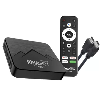 MAGBOX MAGROID LUXURY 32 GB HDD 2 GB RAM BLUETOOTH 5G SES KOMUT KUMANDALI ANDROID TV BOX (5047)