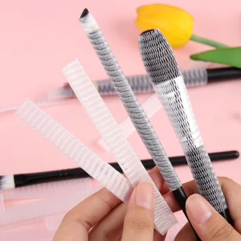 Makyaj Far Allık Kontür Eyeliner Fırça Malzemeleri Ürünleri Koruyucu File Kapak Örgü Kılıf Set 20li (5047)