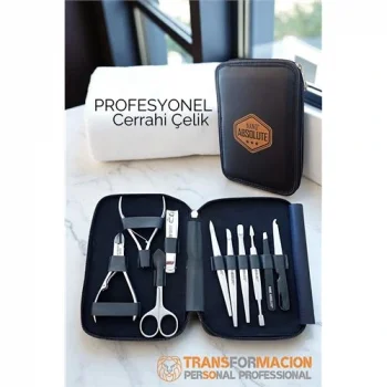 Manikür Pedikür Seti Profesyonel 304 Cerrahi Paslanmaz Çelik