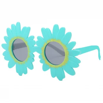 Mavi Renk Papatya Şekilli Parti Gözlüğü 18x10 cm (5047)