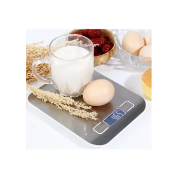 Metal Dijital Mutfak Terazisi Hassas Tartı 5 Kg Crown (5047)