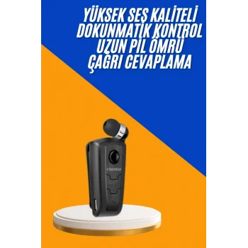 Mikrofonlu Makaralı Bluetooth Kulakiçi Kulaklık Android ve İOS Uyumlu