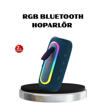 Mini Mavi Bluetooth Hoparlör Şık Görünüm ve Taşınabilir Güçlü Ses