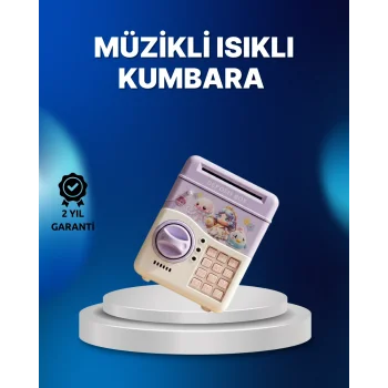 Mor Otomatik Para Girişli Elektronik Şifreli Kumbara