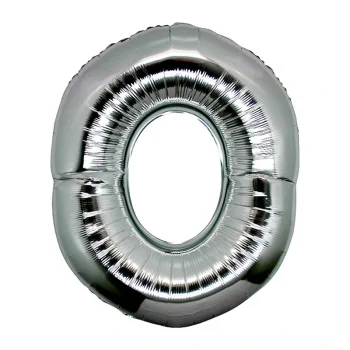 O Harf Folyo Balon Gümüş Renk  40 inç (5047)