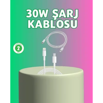 Orijinal Kalite 30W Type-C Lightning Hızlı Şarj Kablosu – 1.2m Dayanıklı