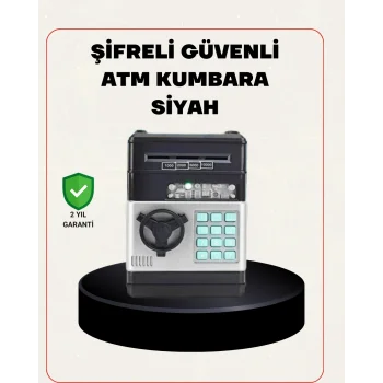 Para Kasası Görünümlü Elektronik Şifreli Kumbara