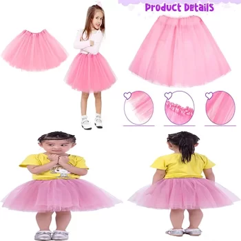Pembe Renk Tütü Etek Bale Eteği Gösteri Eteği Çocuk Bebek Boy (5047)