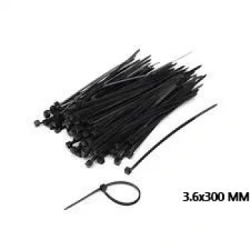 PLASTİK ÇIRT KELEPÇE 100 PARÇA SİYAH 3.6X300MM (5047)