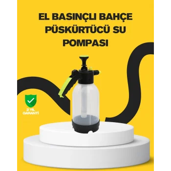 Pompalı Köpük Püskürtücü 2 Litre Dayanıklı Manuel Basınçlı Yıkama Şişesi