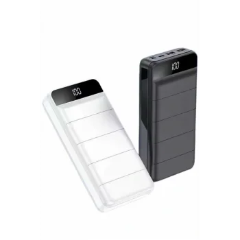 Powerbank 50.000 Mah Dijital Göstergeli Taşınabilir 4 Portlu Hızlı Powerbank
