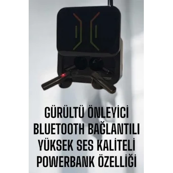 Powerbankli Bluetooth Kulaklık Yüksek Ses Kaliteli Kablosuz