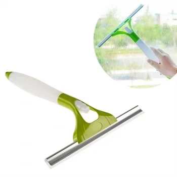 Pratik Spreyli Cam Sil Pencere Ayna Tezgah Duşakabin Temizleyici Püskürtmeli Silme Aparatı (5047)