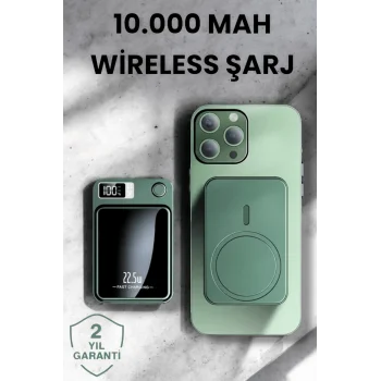 Pratik ve Taşınabilir 10.000 mAh Wireless Powerbank Hızlı Şarj Avantajı