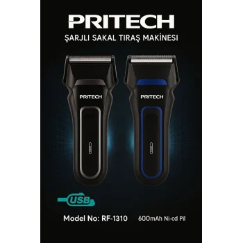 Pritech Şarjlı Sakal Tıraş Makinesi Seyahat RF-1310 (5047)