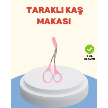 Profesyonel Taraklı Kaş Makası – Evde ve Salon Kullanımına Uygun