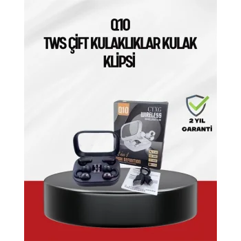 Q10 Dokunmatik Bluetooth Kulaklık – 6 Saat Müzik, Çift Dil, Hızlı Şarj