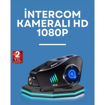 Q28 Kask Kulaklık 1080P HD Kamera – Bluetooth 5.3, Su Geçirmez, Gürültü Azaltma