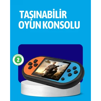 Retro 520 Oyunlu Taşınabilir Konsol HD Ekran USB Şarjlı