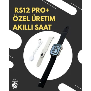 RS12 PRO+ 2025 Serisi Garantili Özel Üretim Akıllı Saat – AMOLED Ekran, GPS, 2GB Hafıza, Sesli Görüşme, Uzun Şarj Süresi