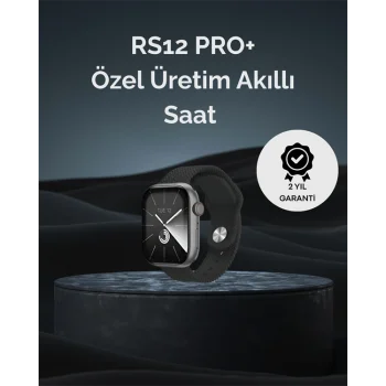 RS12 PRO+ 2025 Serisi Uzun Şarj Süreli Garantili Full Ekranlı Özel Üretim Akıllı Saat – 2GB Hafıza, AMOLED, GPS, Sesli Arama
