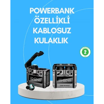 Şarj Kutulu Kablosuz Bluetooth Kulak İçi Spor Kulaklık