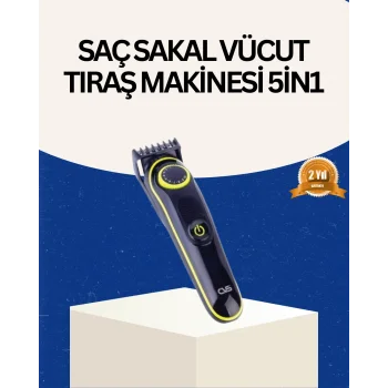 Şarjlı Sessiz Çalışan Saç ve Sakal Şekillendirici Profesyonel Erkek Tıraş Makinesi