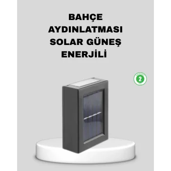 Solar Dış Mekan Aplik Su Geçirmez Dayanıklı LED Aydınlatmalı
