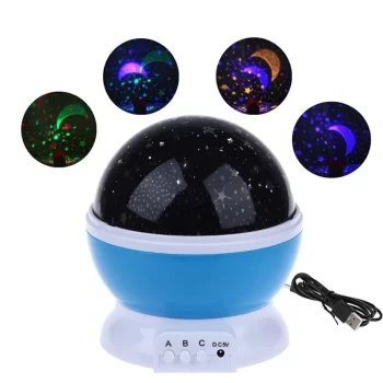 STARMASTER KLC-03 3 X KALEM PİLLİ + 5 VOLT YILDIZ YANSITMALI KÜRE TİP GECE LAMBASI 012-011 (5047)