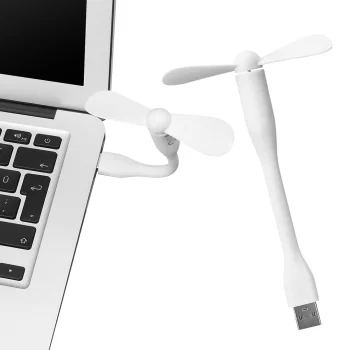 TAŞINABİLİR ESNEK BEYAZ USB MİNİ FAN SL-UF05 (5047)