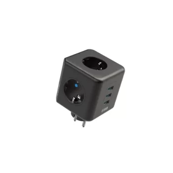 Termal Akım Korumalı Isıya Dayanıklı 3’lü Du Tipi Priz 3x Usb 1x Type-c