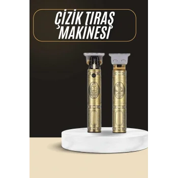 Tıraş Makinesi Şarjlı Çizik Tıraş Paslanmaz Çelik lı 4 Taraklı
