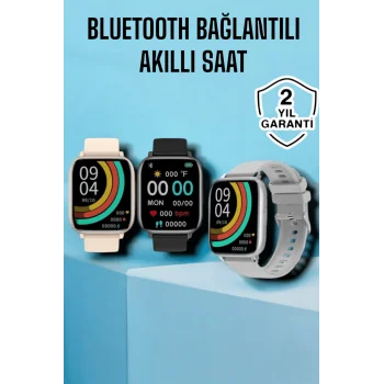 Titreşimli, Sağlık Takipli, Yeni Nesil Akıllı Saat  400mAh Batarya Kapasiteli