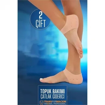 Topuk Çatlak Çorabı - Nem Tutucu Topuk Bakım Çorabı 2 ÇİFT