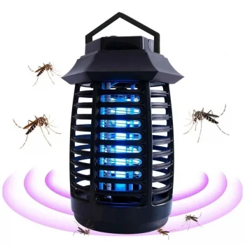 Tutma ve Asma Saplı Ledli Sinek Makinası 2W Sinek Öldürücü UV Mor Işıklı Aparat (5047)