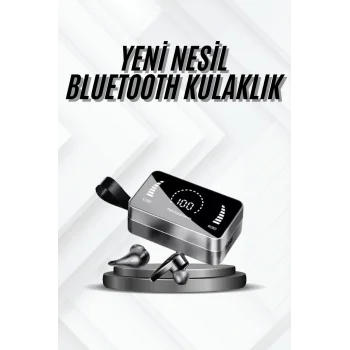 TWS Bluetooth Kulaklık Kablosuz Uzun Pil Ömrü Dijital Göstergeli Powerbank