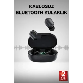 TWS Bluetooth Kulaklık Kulak İçi Kablosuz Dijital Göstergeli Çağrı Cevaplayabilen
