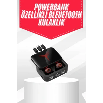Tws Powerbank Kutulu Dijital Göstergeli Bluetooth Kulaklık Kablosuz Kulakiçi Kulaklık