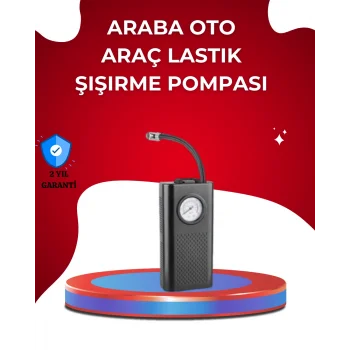 USB Şarjlı Kompakt Elektrikli Hava Kompresörü 3000 mAh